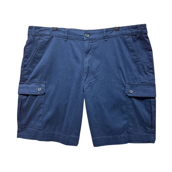 ST. John's Bay - Men's Big & Tall Knee-Length Cargo Shorts - Navy Blue - 46R - Picture 1 of 12